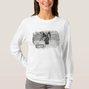 T-shirts O anjo, guardarando as chaves do inferno