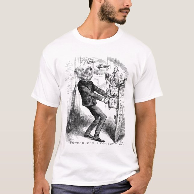 T-shirts O armário de Bernanke (Frente)