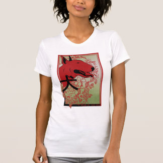T-shirts O asiático de bull terrier do inglês inspirou a