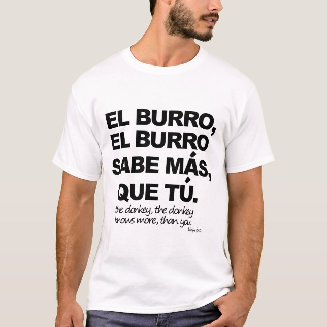 T-shirts O asno (Frente)