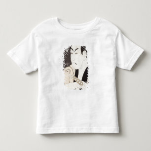 T-shirts O ator Ichikawa Omezu como um empregado