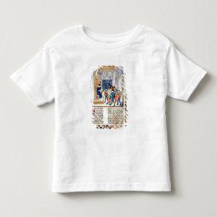 T-shirts O autor que apresenta seu livro aos camponeses