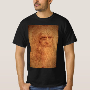 T-shirts O autorretrato de Leonardo da Vinci, Arte Renascen