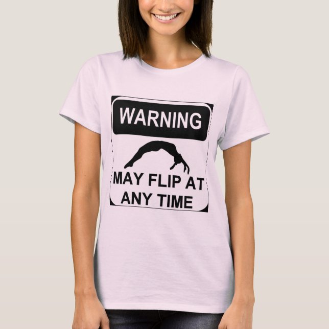 T-shirts O aviso pode sacudir a qualquer momento (Frente)