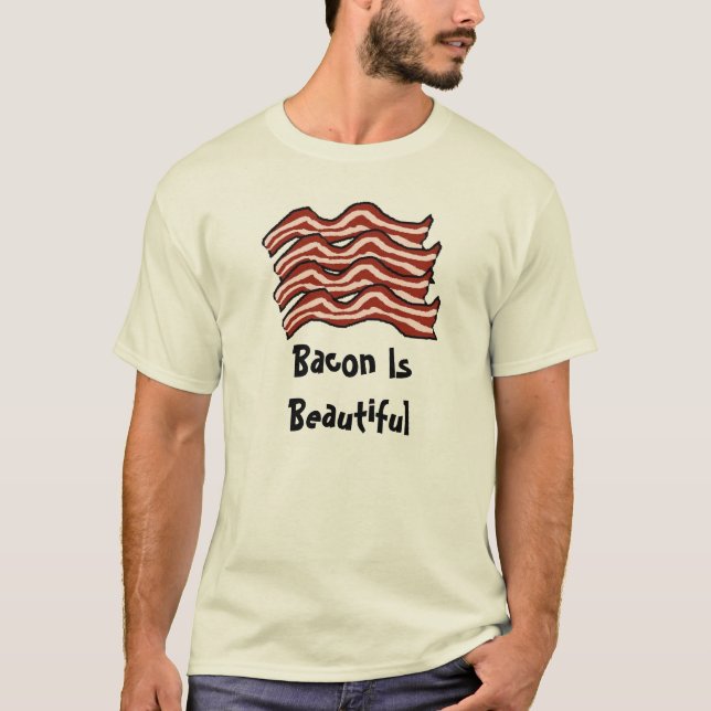 T-shirts O bacon é bonito (Frente)