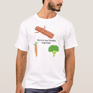 T-shirts O bacon é meu vegetal favorito