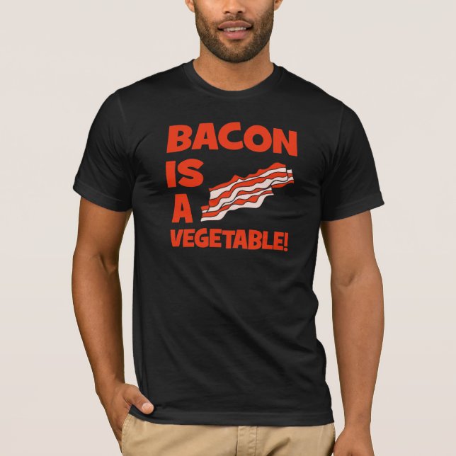 T-shirts o bacon é um vegetal (Frente)