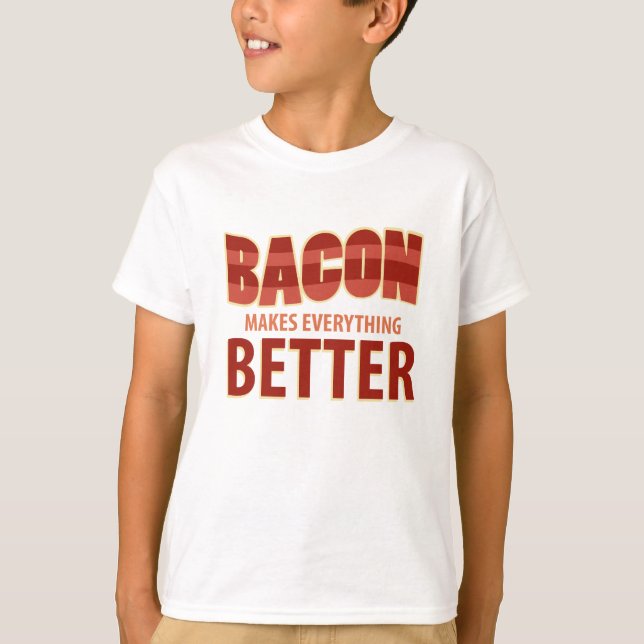 T-shirts O bacon faz tudo melhor (Frente)