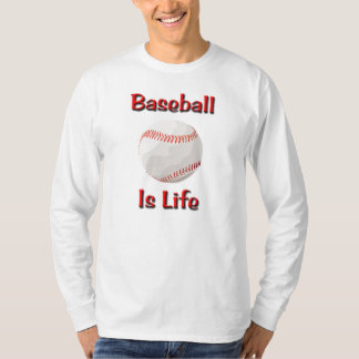 T-shirts O basebol é vida