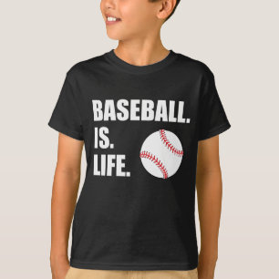 T-shirts O basebol é vida
