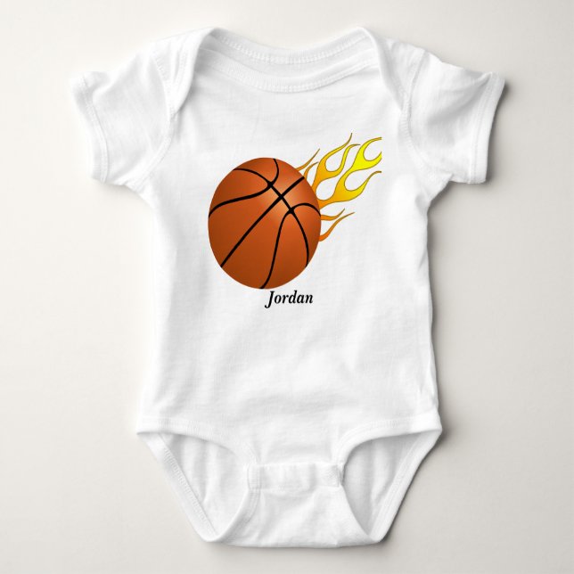 T-shirts O basquetebol do bebê (Frente)