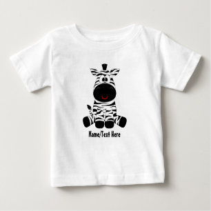 T-shirts O bebê da zebra é bonito