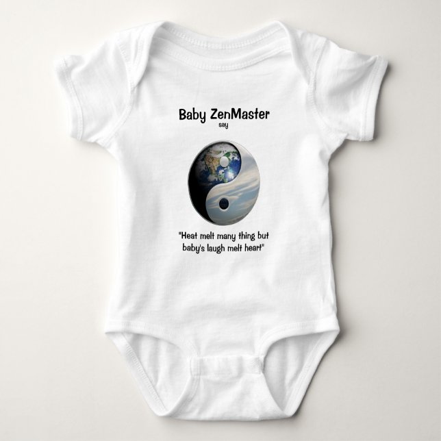 T-shirts O bebê ZenMaster diz… (O personalize!) (Frente)