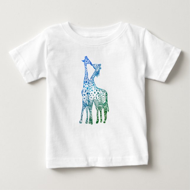 T-shirts O beijo das girafas Tutu RufleTee (Frente)