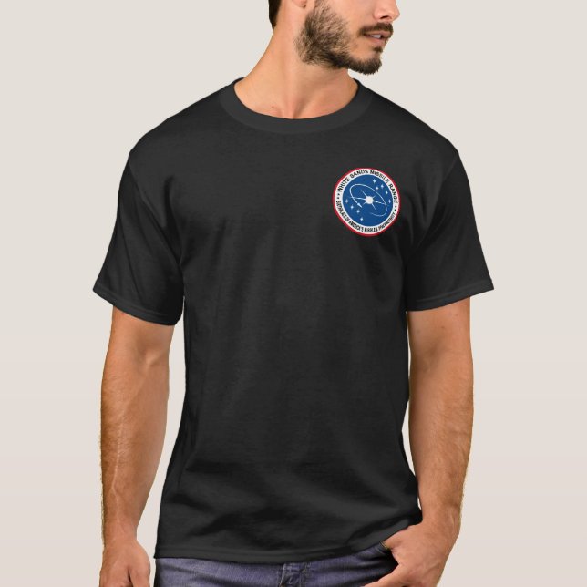 T-shirts O branco lixa a escala de míssil (Frente)