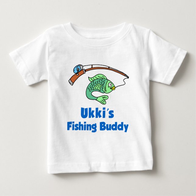 T-shirts O Buddy de Pesca de Ukki (Frente)