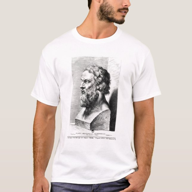 T-shirts O busto de Plato gravou por Lucas Emil (Frente)
