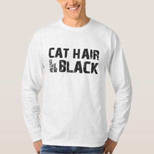 T-shirts O cabelo do gato é o preto novo