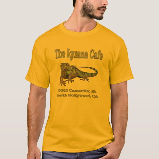 T-shirts o café iguana (Frente)