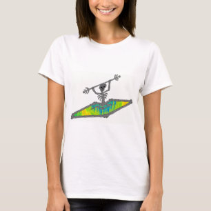 T-shirts O caiaque desossa o comprimento de onda