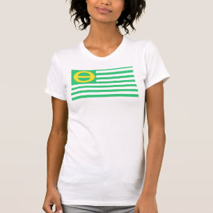 T-shirts O Camisole das senhoras da bandeira da ecologia