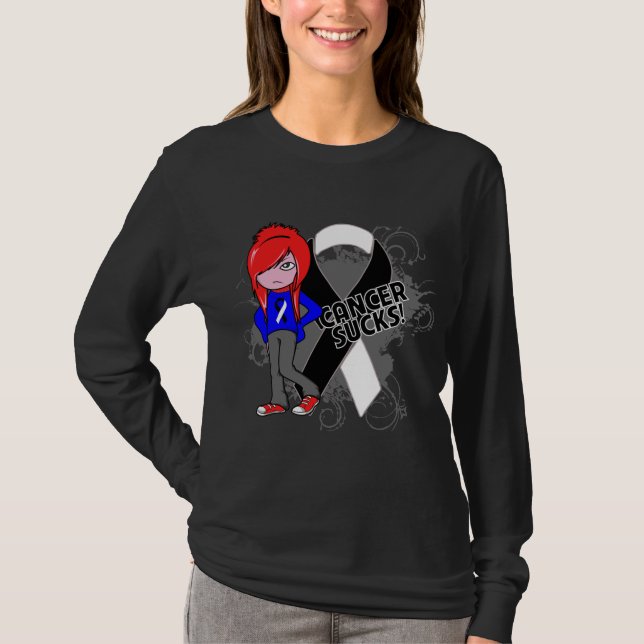 T-shirts O cancer Carcinoid suga (Frente)