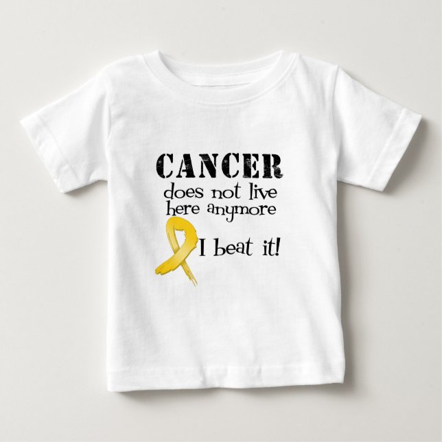 T-shirts O cancer da infância não vive aqui Anymore (Frente)