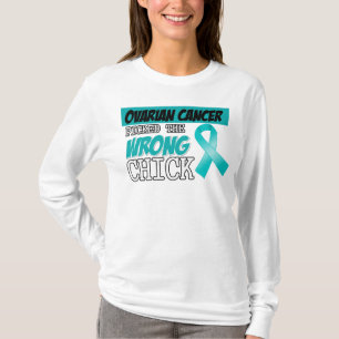 T-shirts O câncer de ovário escolheu o pintinho errado