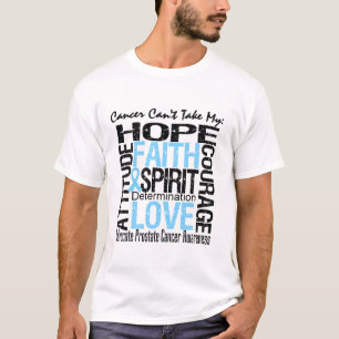 T-shirts O cancer não pode tomar meu cancro da próstata d