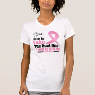 T-shirts O cancro da mama um é falsificação