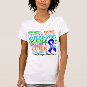 T-shirts O cancro do cólon acredita a determinação da fo