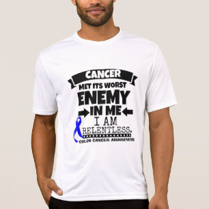 T-shirts O cancro do cólon encontrou seu inimigo mais mau