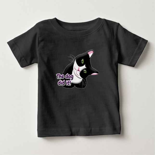 T-shirts O cão fez isso, Cat (Frente)