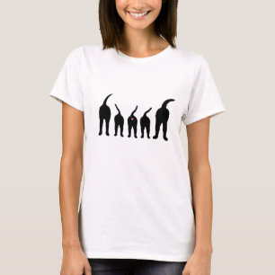 T-shirts O cão termina a silhueta
