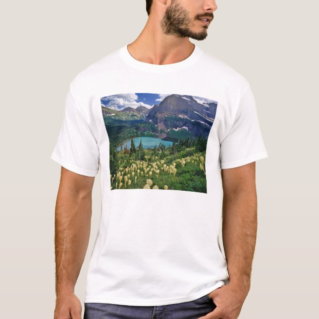 T-shirts O capim acima do Lago Grinnell, em Muitos (Frente)