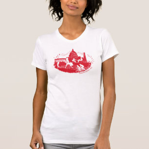 T-shirts O capital tempera a ilustração