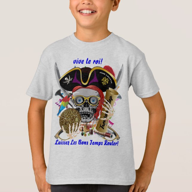 T-shirts O carnaval do tema do partido do pirata vê por (Frente)