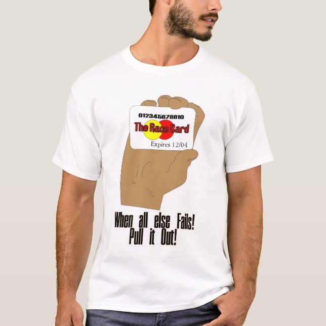 T-shirts O cartão de raça (Frente)