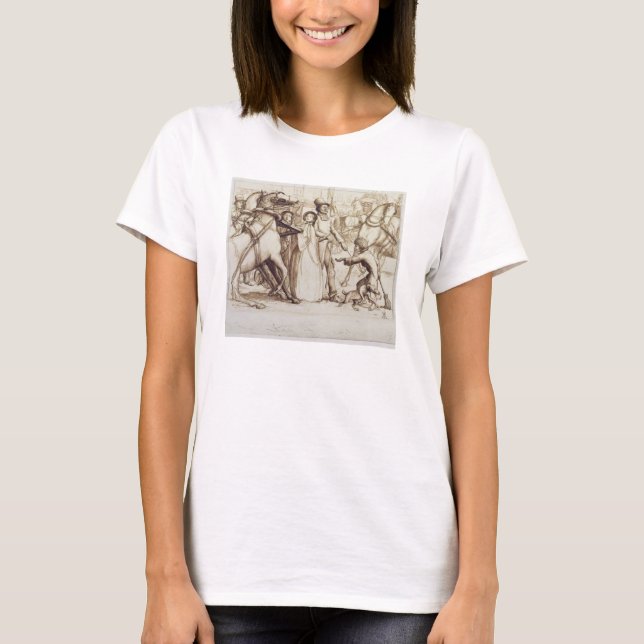 T-shirts O Cego, 1853 (caneta, tinta, lavagem e grafite o (Frente)