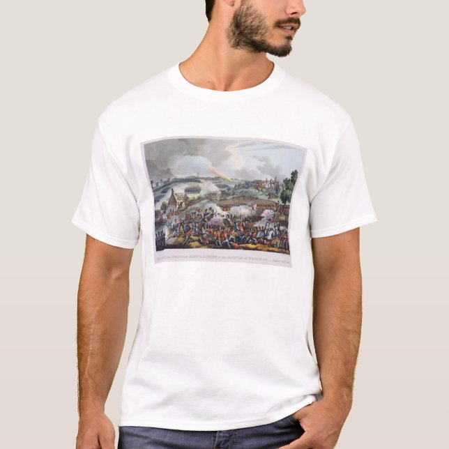 T-shirts O centro do exército britânico na ação nos (Frente)