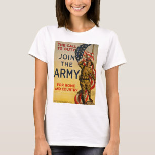 T-shirts O chamado ao dever - Junte-se ao Exército