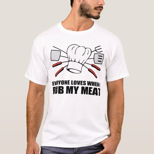 T-SHIRTS O CHURRASCO, FRICCIONA MINHA CARNE (Frente)