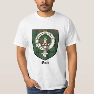 T-shirts O clã de Ross Crest o Tartan do crachá