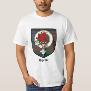 T-shirts O clã de Spence Crest o Tartan do crachá