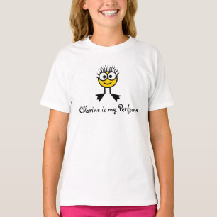 T-shirts O cloro é meu perfume - caráter amarelo da nata