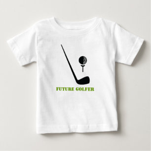 T-shirts O clube e a bola futuros do jogador de golfe