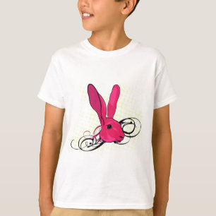 T-shirts O coelho cor-de-rosa