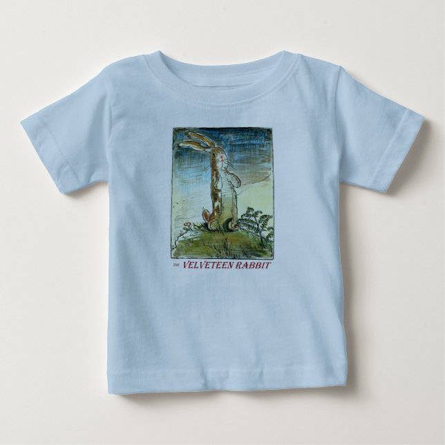 T-shirts O coelho do Velveteen - T da criança (Frente)