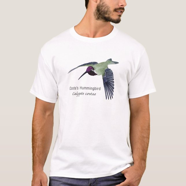 T-shirts O colibri da costela com nome (Frente)