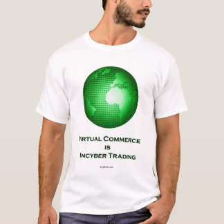 T-shirts O comércio virtual é troca de Incyber